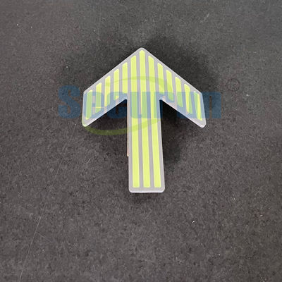Photoluminescent Aluminum Direction Arrowsign Glow In The Dark 160x120mm