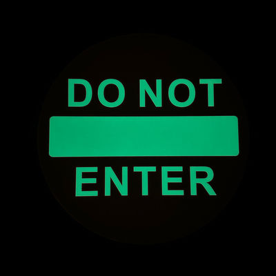 Circle Aluminum Traffic Safety Warning Signage Glow In The Dark