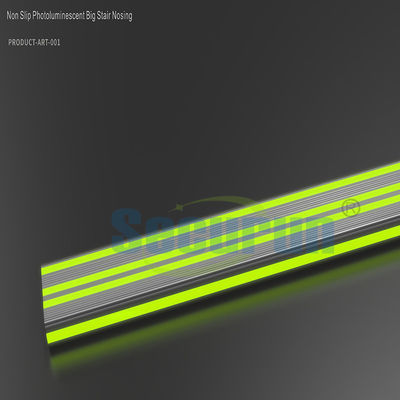 Self Luminous Photoluminescent Stair Nosing Egress Path Markings