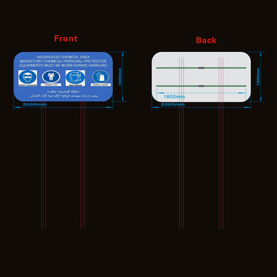 Outdoor Photoluminescent Signage Board For Business