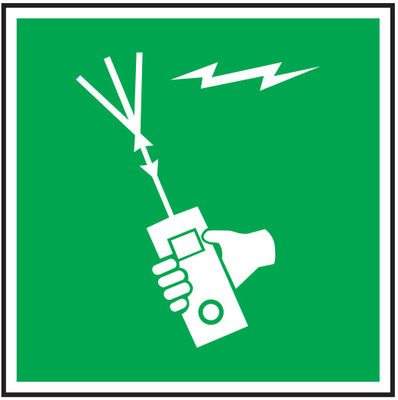 Sinalização fotoluminescente emissora de luz IMO montada no teto Espessura 1 mm